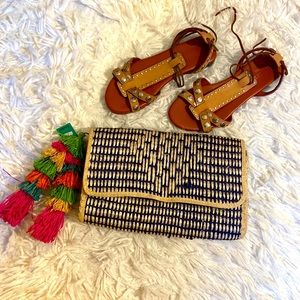 Cute Raffia Clutch Bag